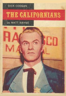 1958 A&BC TV Westerns #54 Dick Coogan as Matt Wayne Front