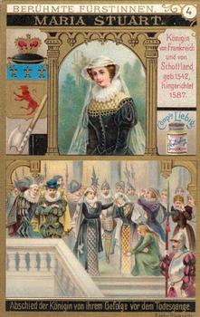 1896 Liebig Berühmte Furstinnen (Famous Queens) (German text) (F489, S491) #4 Maria Stuart Front