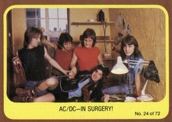 1977 Scanlens Popswops #24 AC/DC Front