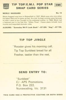 1972 Tip Top/EMI Pop Stars #14 Merle Haggard Back