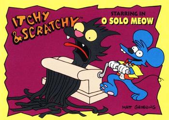 1994 SkyBox The Simpsons Series II - Itchy & Scratchy #I15 O Solo Meow Front