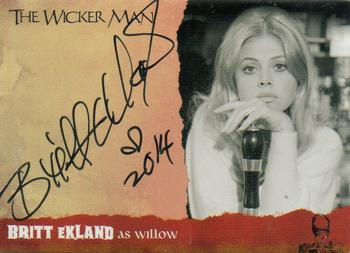 2014 Unstoppable Cards The Wicker Man - Autographs #WMBE Britt Ekland Front