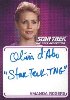 2022 Rittenhouse Star Trek The Next Generation Archives & Inscriptions - Autographed Inscriptions #A30 Olivia d'Abo Front