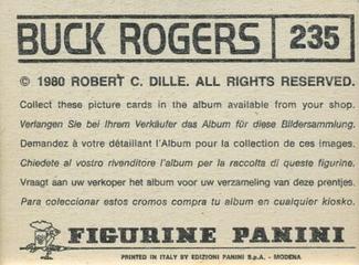 1980 Panini Buck Rogers Stickers #235 Sticker 235 Back