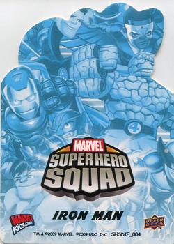 2009 Upper Deck Super Hero Squad - Die Cuts #SHSDIE_004 Iron Man Back