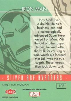 2022 Fleer Ultra Marvel Avengers #108 Iron Man Back