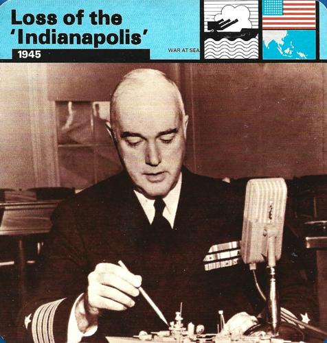1977 Edito-Service World War II - Deck 77 #13-036-77-01 Loss of the 'Indianapolis' Front