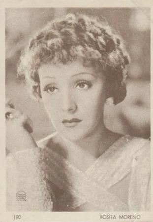1930-39 Aguila Chocolate Movie Star Premiums #190 Rosita Moreno Front