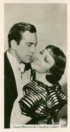 1937 John Sinclair Film Stars #32 David Manners / Claudette Colbert Front
