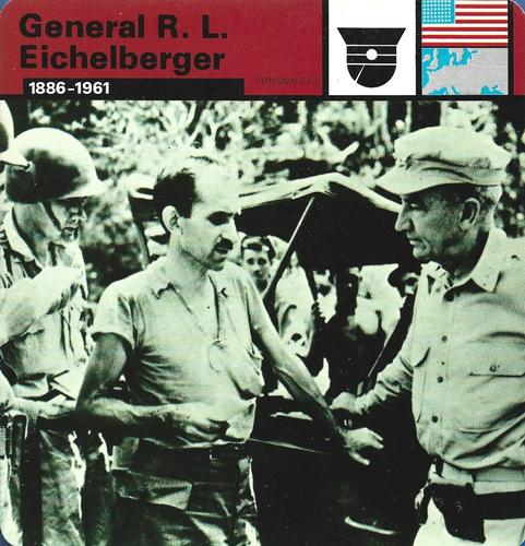 1977 Edito-Service World War II - Deck 86 #13-036-86-13 General R.L. Eichelberger Front