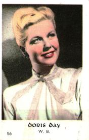 1950-59 Dutch Gum Set 7 #56 Doris Day Front