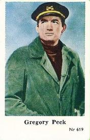 1956 Dutch Gum Series Nr (High Numbers) #619 Gregory Peck Front