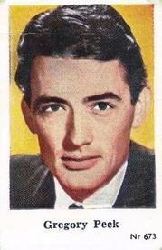 1956 Dutch Gum Series Nr (High Numbers) #673 Gregory Peck Front