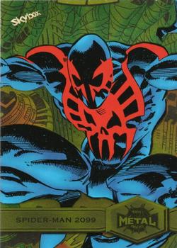 2021 SkyBox Metal Universe Marvel Spider-Man - Yellow FX #184 Spider-Man 2099 Front