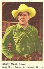 1960-69 Dutch Gum Serie ML (Printed in Holland) #4 Johnny Mack Brown Front