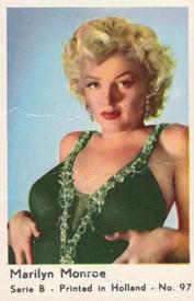 1960-69 Dutch Gum Serie B (Printed in Holland) #97 Marilyn Monroe Front