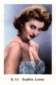 1950-59 Dutch Gum K Set #K53 Sophia Loren Front
