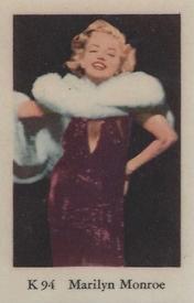 1950-59 Dutch Gum K Set #K94 Marilyn Monroe Front