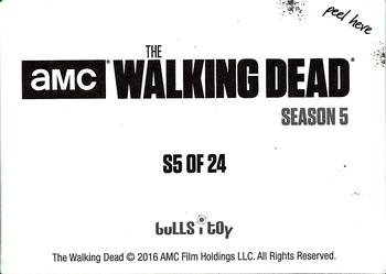 2016 Bulls-i-Toy The Walking Dead Season 5 Dog Tags #S5 Walker Back