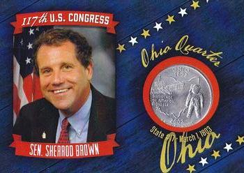 2021 Fascinating Cards 117th United States Congress - Quarter Relics #69 Sherrod Brown Front