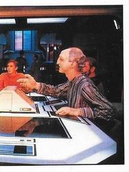 1992 Panini Star Trek: The Next Generation Stickers (Red backs) #145 Wesley, Argyle and Traveler in Engineering (right half) Front