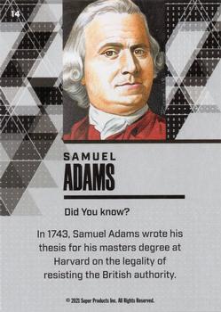 2021 Pieces of the Past Historical Edition #14 Samuel Adams Back