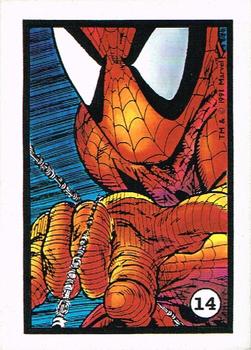 1991 Comic Images Spider-Man Webs Trading Stickers #14 Spider-Man Front