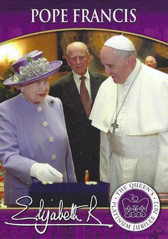 2022 Merrick Mint Queen Elizabeth II Five Popes #5 Pope Francis / Queen Elizabeth II Front