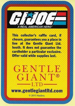 2015 SDCC Gentle Giant Promo #NNO G.I. Joe 2 Pack Back