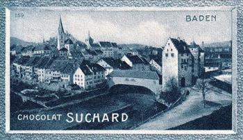 1934 Suchard La Suisse pittoresque (Map of Switzerland on back) #159 Baden Front