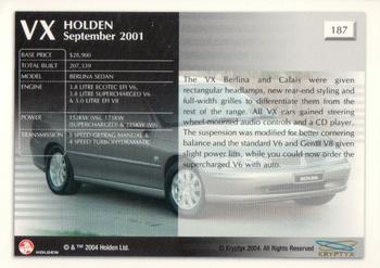 2004 Kryptyx Holden Master Collection; 2nd Series #187 VX Berlina Sedan Back