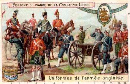 1899 Liebig Military Uniforms (French Text) (F607, S608) #NNO English & Scottish Front