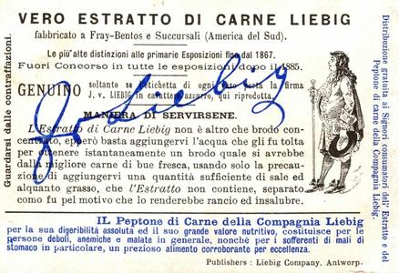 1900 Liebig La Fontaine's Fables III (Italian Text) (F627, S625) #NNO Donkey Back