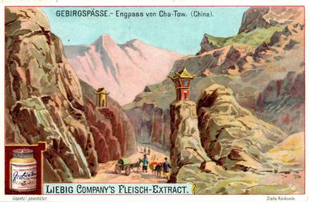 1901 Liebig Mountain Passes (German Text)(F678, S678) #NNO China Front