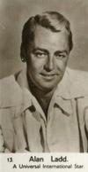 1954 Watford Film Stars #13. Alan Ladd Front
