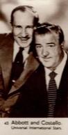 1954 Watford Film Stars #43. Abbott and Costello Front