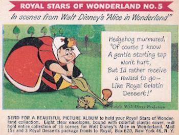 1951 Royal Stars of Wonderland #5 Alice in Wonderland Front