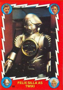 1979 Scanlens Buck Rogers #86 Felix Silla as Twiki Front