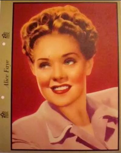 1940 Dixie Cup Lid Premiums Movie Stars (F5-6c) #NNO Alice Faye Front