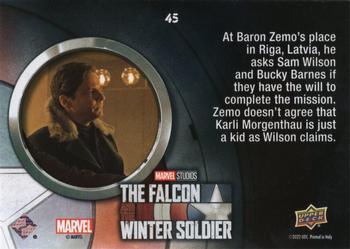2023 Upper Deck Marvel The Falcon and The Winter Soldier - Yellow #45 I Have the Will to Complete This Mission Back