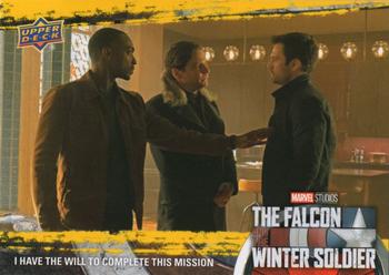 2023 Upper Deck Marvel The Falcon and The Winter Soldier - Yellow #45 I Have the Will to Complete This Mission Front