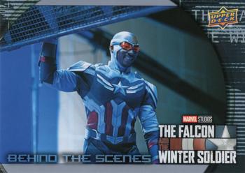 2023 Upper Deck Marvel The Falcon and The Winter Soldier - Behind the Scenes #BS-15 Anthony Mackie as Captain America Front