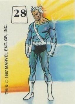 1987 Comic Images Mutant Hall of Fame Stickers #28 Quicksilver Front