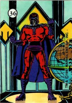 1987 Comic Images History of the X-Men Stickers #36 Magneto Front
