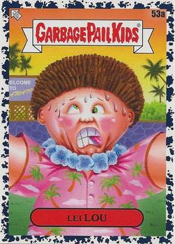 2021 Topps Garbage Pail Kids Go on Vacation - Bruised Black #53a Lei Lou Front