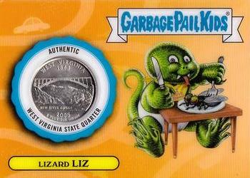 2021 Topps Garbage Pail Kids Go on Vacation - State Quarter Relics #SQ-WV West Virginia Front