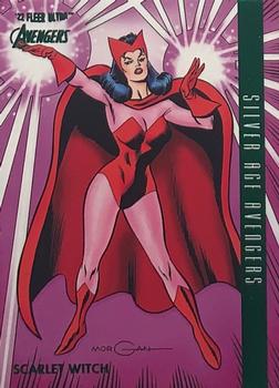 2022 Fleer Ultra Marvel Avengers - Green Foil #111 Scarlet Witch Front