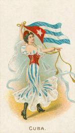 1924 Lambert & Butler Flag Girls #NNO Cuba Front
