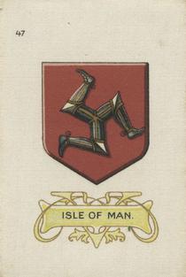 1910 B.A.T. Arms of the British Empire Silks #47 Isle of Man Front