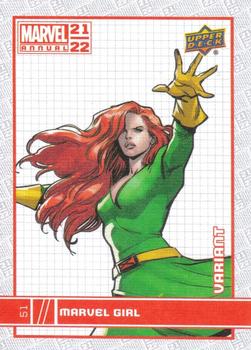 2021-22 Upper Deck Marvel Annual - Canvas Variant #51 Marvel Girl Front